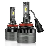 Mdatt H11/H8/H9 LED Headlight Bulbs - 100W 12000LM - High/Low Beam,Fog Light Bulb Conversion Kit - DOT Approved - 360 Degree - IP68 Waterpoorf