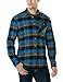 CQR Men's Flannel Long Sleeved Button-Up Plaid All Cotton Brushed Shirt, Plaid(hof110) - Flannel River, X-Large