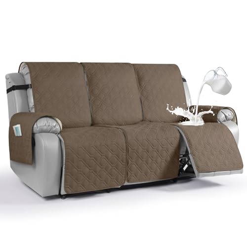 Vansofy Waterproof Recliner Couch Cover Brown