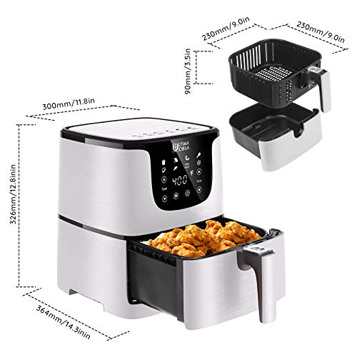 Ultima Cosa Air Fryer, 5.8QT Oil Free XL Electric Hot Air Fryers Oven