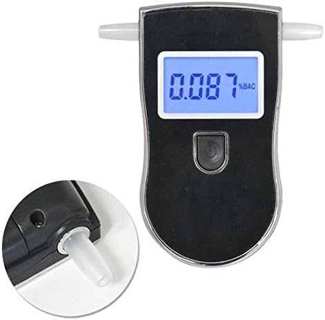 GROUPBUYLINK Police Digital Alcotest Alcohol Breath Analyzer Detector Breathalyzer Tester Test Color Black