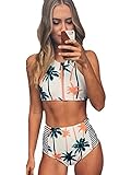 Zelura Sexy-temptation Women's Resort Halter One-piece Bikini