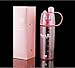 Valgens 600ML Outdoor Sports Plastic Spray Water Bottle Summer Students Personality Bottles (600ML-Pink )