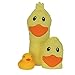 Hooded Towel - Baby Towel with Bonus Washcloth & Rubber Ducky. The Perfect Baby Gift by Squishy Bubs