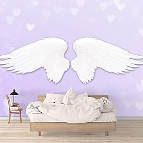 Wall Murals for Bedroom Beautiful Pictures Collection Panda Wings Removable Wallpaper Peel and Stick Wall Stickers - 66x96 inches