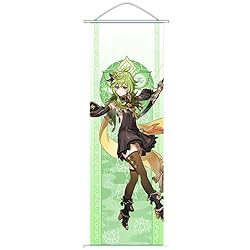 Flyshun Furina Wall Scroll Poster,Hanging Wall Art