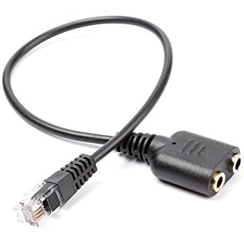 Amazon.com: Headset Buddy Male Headset Plug to RJ9 Male