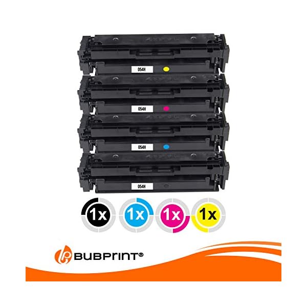 Bubprint 4 Toner kompatibel als Ersatz für Canon 054 054H 054 H i-Sensys LBP-621Cw LBP-623Cdw LBP-640C MF640C MF641Cn MF641Cw MF642Cdw MF643Cdw MF644Cdw MF645Cx – Bild 8
