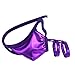 MSemis Men's Sexy C-String Bikini Thong G-String Underwear Purple One Size