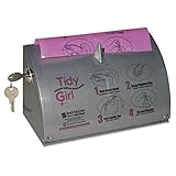 Tidy Girl TGUDPV2 Tidy Girl Plastic Feminine Hygiene Disposal Bag Dispenser, Gray