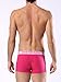Diesel Men's 3-Pack Shawn Stretch Boxer Trunk, Pink/Charcoal/Black, Medium