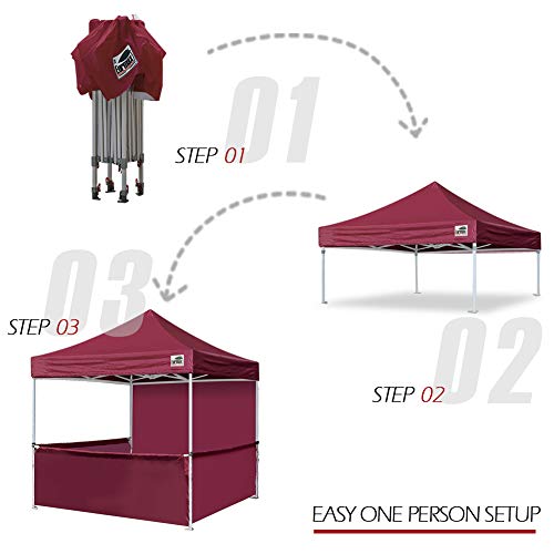 Eurmax 10'x10' Ez Popup Booth Canopy Tent Commercial Instant Canopies