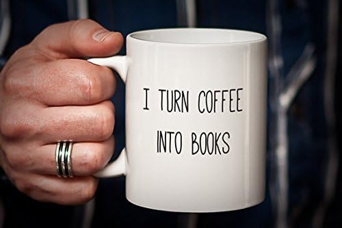 Writer Mug Gift for Writer I Turn Coffee into Books Author Gift Author Mug Gifts for Writers Funny Humorous Mug Editor Gift