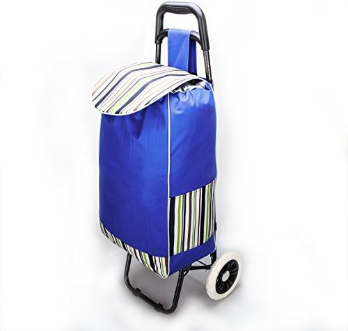 Walmar Lightweight Wheeled Shopping Trolley, Aluminum Supermarket Hand-drawn Shopping cart