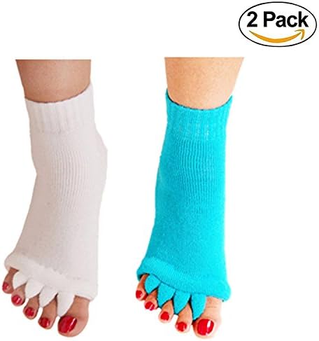 MinjieMen Women Comfort Foot Toes Alignment Socks Stretch Tendon Relieve Pain Feet