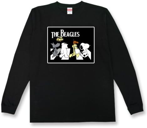 Amazon Co Jp Abby Road アビーロード スヌーピー Penuts パロディ メンズ レディース ユニセックス 長袖tシャツlsbk E L 服 ファッション小物