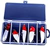 Laimeng5PCS-Plastic-Fishing-Lures-Hard-Bait-Minnow-Pencil-Crank-Popper-with-Tackle-Box