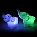 Goodtrade8 7-Color LED Light Changing Elephants Night Lamps, Pack of 2, White