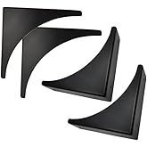 4 Pcs Black Metal Corner Protector Box Edge Safety Guard Cabinet Furniture Corner Metal Bumpers