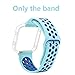 Fitbit Blaze Band, Soft Sport Silicone Replacement Wristband Strap for Fitbit Blaze Smart Watch (S - Teal/Blue)