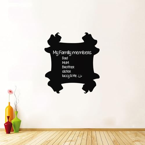 Ambiance Sticker Chalkboard Slate – Removable Adhesive Wall Stickers – Frame Design – H40 x L35 cm