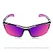 Hulislem S1 Sport Polarized Sunglasses FDA Approved (Black-Purple)