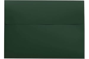 Darling Souvenir A7 Dark-Green Invitation Envelopes (5 1/4 x 7 1/4) Straight-Flap 80 LBS Self-Adhesive Ideal for Invitations,