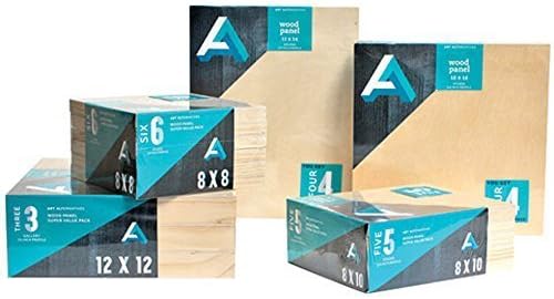 Art Alternatives Wood Panel Super Value 9x12 Pack of 5 by Art Alternatives