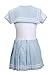 Littleforbig Adult Baby Onesie Diaper Lover (ABDL) Snap Crotch Romper Onesie Pajamas – Cosplay Magical Girls Onesie Skirt Set, Blue Set, XL