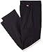 Dickies Occupational Workwear LP700BK 36x30 Polyester/Cotton Relaxed Fit Men's Premium Industrial Flat Front Comfort Waist Pant with Straight Leg, 36