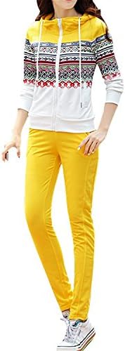 oppicong Women's Zip Hoodie and Tracksuit Bottoms Sportswear