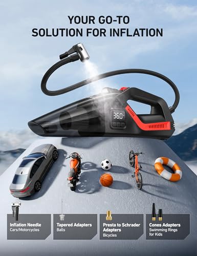 AstroAI 4-in-1 V3 12VDC 16.4FT High Power Handheld Car Vacuum&Tire Inflator photo 12