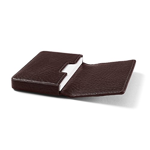 Business Card Case - Italian Leather - Espresso (brown)