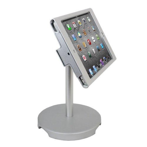 ANGEL POS 1521040 iPad Mini POS Kiosk Stand Enclosure with Security Lock and Key Desktop Anti Theft Projector Accessory