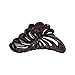 5 inch Large Jaw Clip Hair Claw with Leaf Design - Speckled Dark Brown