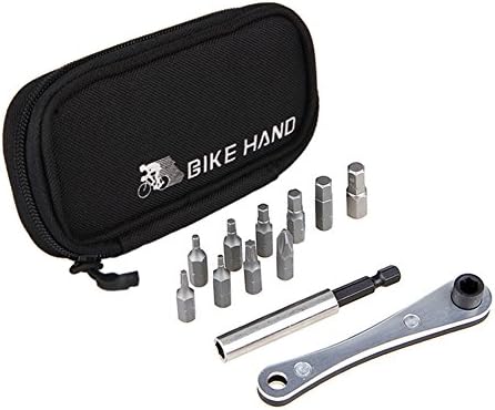 bike tool kit, Carbon Steel Compact Portable 11 in 1 Multifunctional Bike Multiple Wrench Set Mountain Road Bike Cycling Accessory