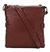 Scarleton Casual Double Zipper Crossbody Bag H182020 - Burgundy
