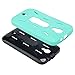 Studio 6.0 HD Case, SOGA® [Ribbed Protection Series] Armor Kickstand Case Hybrid Hard Skin Phone Cover for BLU Studio 6.0 HD D650A (NOT Compatible With BLU STUDIO 6.0 LTE) - Black/Teal