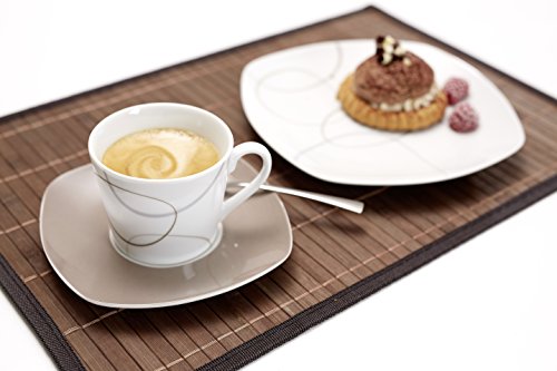 Ritzenhoff & Breker Kaffeeservice Alina Marron, 18-teilig, Porzellangeschirr, Braun – Bild 5