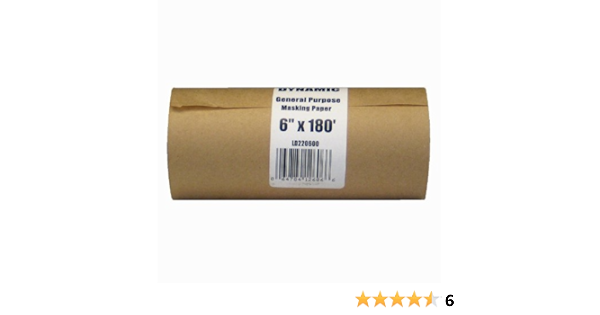dynamic ld220600 6 inch x 180 feet painter s masking paper dispenser rolls 30 pound stock painters masking tape amazon com masking paper dispenser rolls