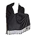 New Best Soft Pashmina Shawl Scarf Wrap Stole (black)