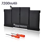 BATTKING New Laptop Battery for Apple A1377 A1369 (Late 2010 Mid 2011 Mid 2012 Mid 2013 Early 2014) Macbook Air 13 inch, also fit A1405 A1466 A1496 661-5731 MC503 MC504 [Li-Polymer / 55Wh/7200mAh]