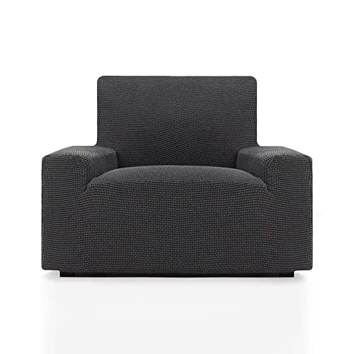 ECOMMERC3 | Sofa Cover Size 1 Seater 70-110 cm Sofa Effect New - Dark Grey Sofa Cover Easy Installation Fit