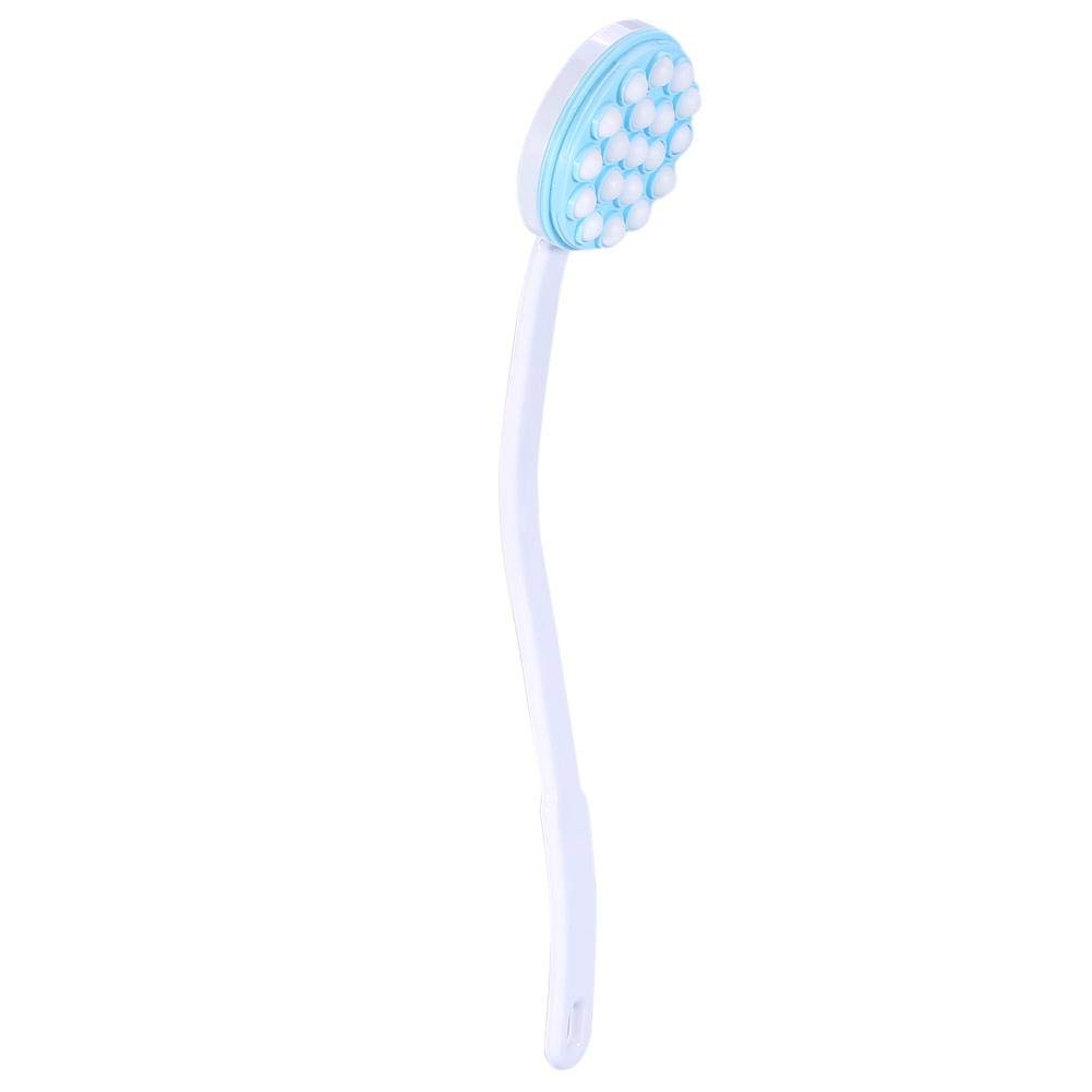 Shower Brush with Long Handle, Body Bath Lotion Applicator, Back Massage Brush for Daily Shower Scrub, Cleaning Tool for Bathing, Ergonomic Design, Gentle Exfoliation