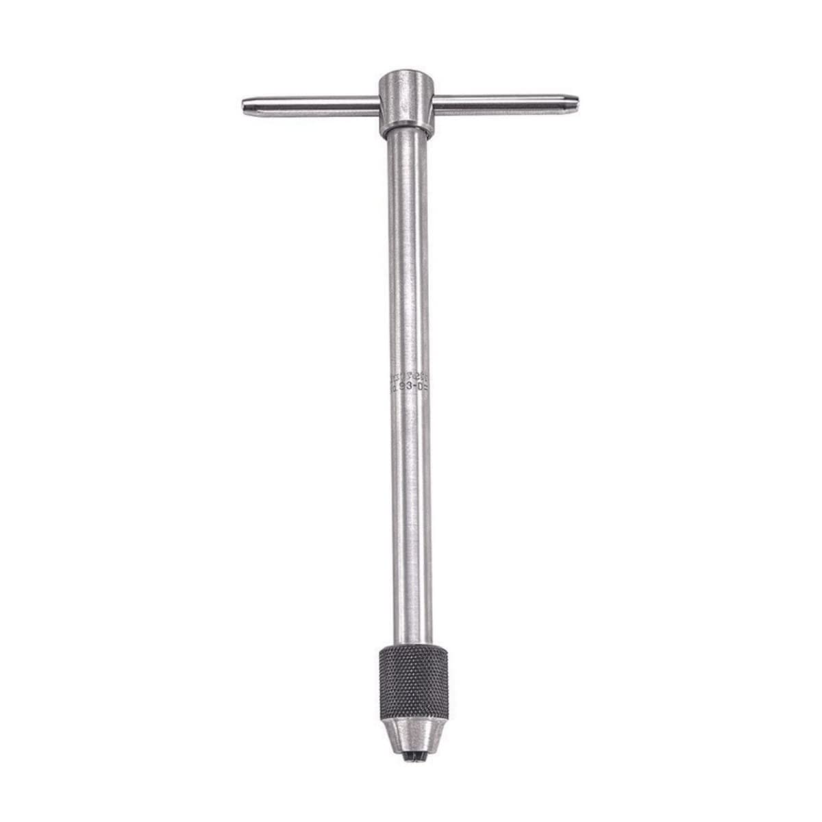Starrett 93D T-Handle Tap Wrench, 1/16" - 3/16" Tap Size, 1/16" - 5/32" Square Shank Diameter, 6" Body Length