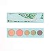 100% PURE Mermaid Palette (Fruit Pigmented), Colorful Makeup Palette w/ 3 Eyeshadows, Blush, Face Highlighter, Natural, Vegan Makeup (Greens, Coral, Gold Tones)