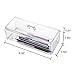 Rectangle Brush Holder Acrylic Multifunctional Organizer with Lid Choice Fun