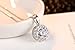 Nurbo New Hot Fashion Women's Shiny Rhinestone Pendent 925 Silver Plated Crystal Wedding Necklace Earrings Jewelry Set