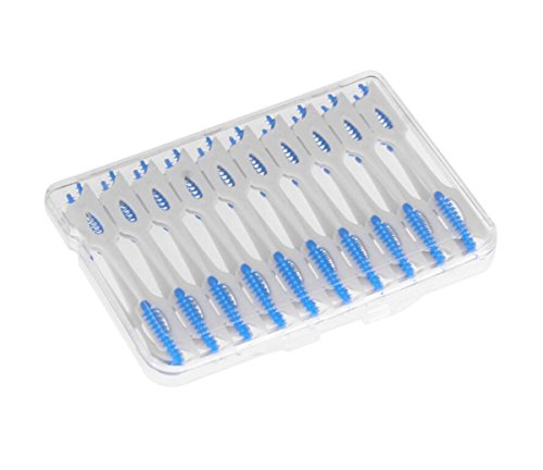 Soft Gum Picks, 40pcs Silicone Double-ended Disposable Tooth Picks, Advanced Wider Space Elastic Massage Gums (one packet)