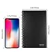 WOBEECO Reusable Smart Notebook, 80 Pages Ruled Wirebound Notebook Cloud Storage Hardcover Journal/Account/Diary/Drawing Notebook 4.2 x 6.7inch [Included with Erasable Pen, Cloth, Label Tapes]